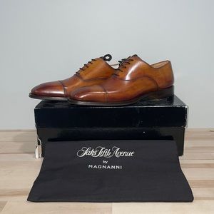 Brown Leather shoes by MAGNANNI